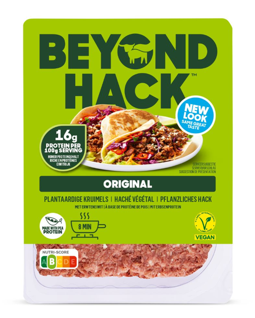 nieuwe verpakking Beyond Meat