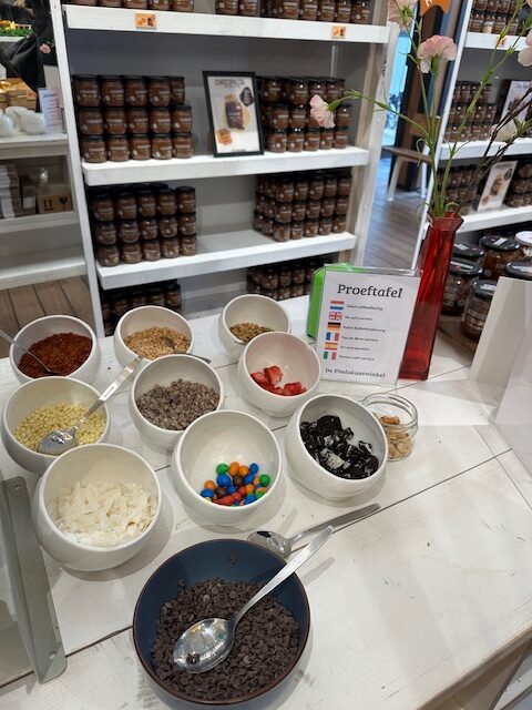Toppings in de Chocopastawinkel