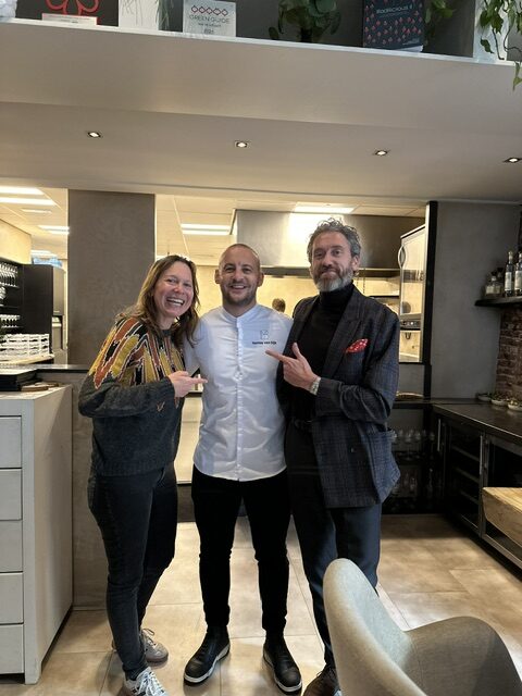 Chef-kok Yornie van Dijk in restaurant Basiliek