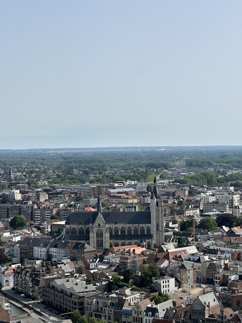 Het uitzicht over Mechelen vanaf de Sint-Romboutstoren