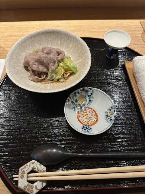 Omakase gerecht met wagyu